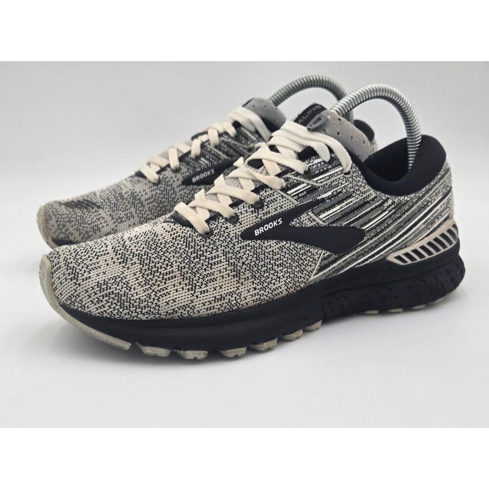 Brooks Adrenaline GTS 19 Gray Black Womens 8.5 Running Shoes
